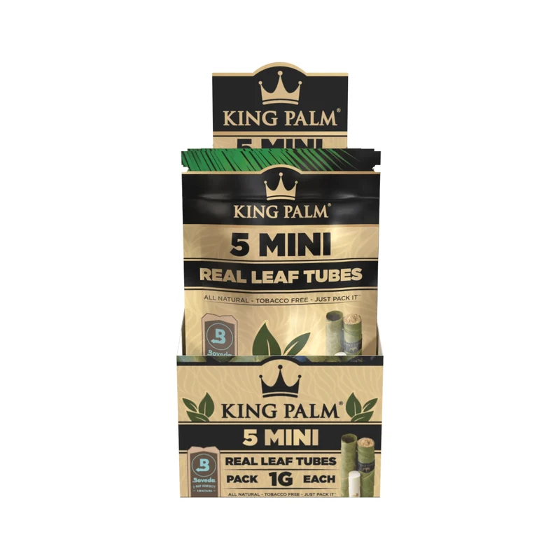 King Palm Mini Natural – Palmblatt Blunts, 5er-Pack