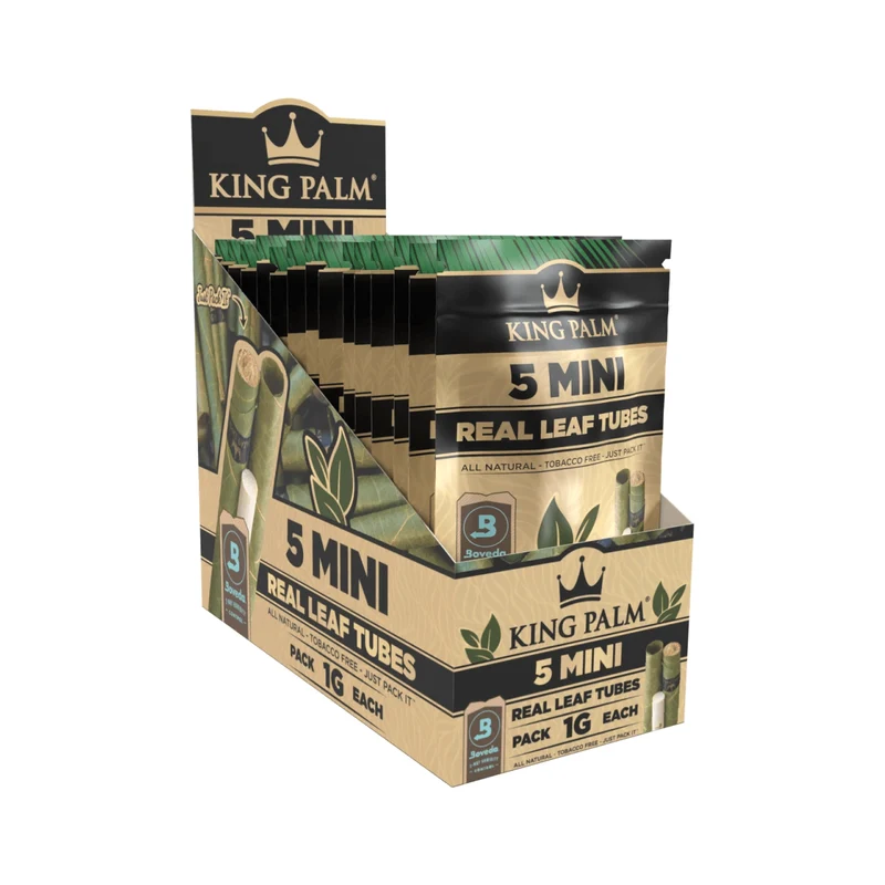 King Palm Mini Natural – Palmblatt Blunts, 5er-Pack
