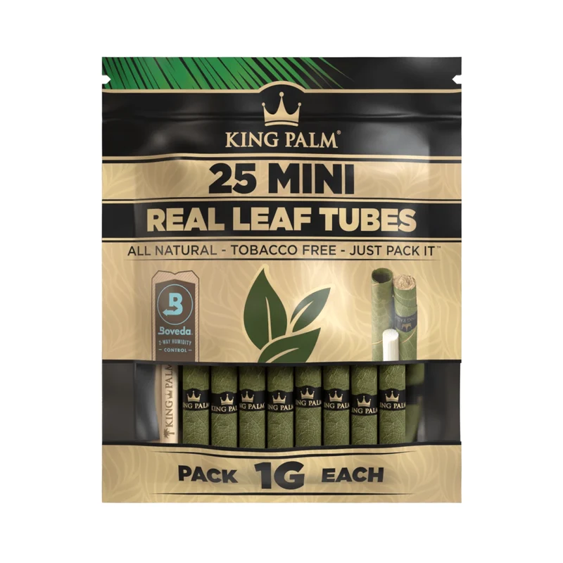 King Palm Mini Natural – Palmblatt Blunts, 25er-Pack