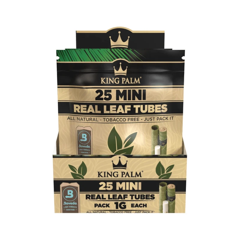 King Palm Mini Natural – Palmblatt Blunts, 25er-Pack