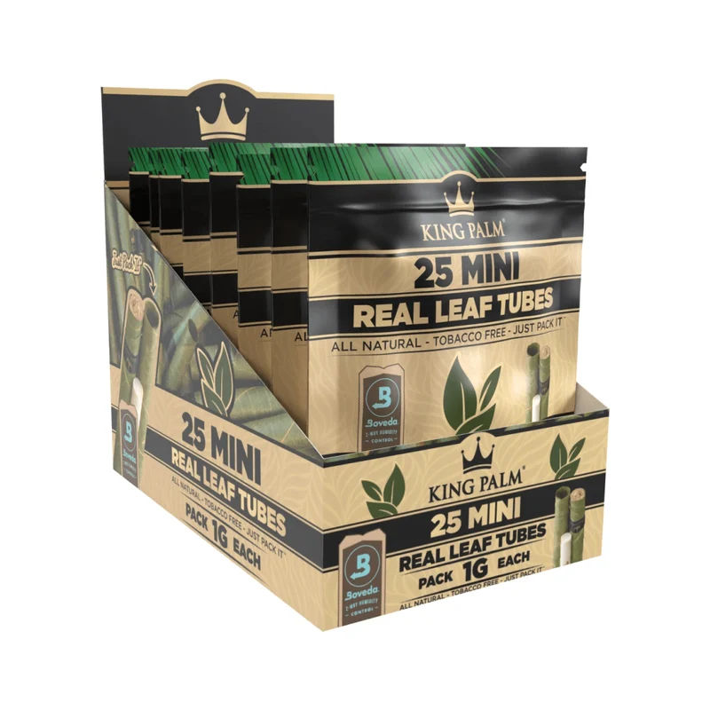 King Palm Mini Natural – Palmblatt Blunts, 25er-Pack