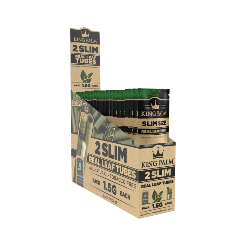 King Palm Slim Natural – Palmblatt Blunts, 2er-Pack