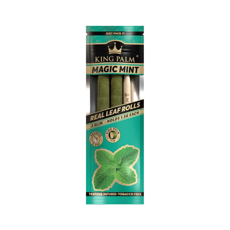 King Palm Slim Magic Mint – Palmblatt Blunts, 2er-Pack