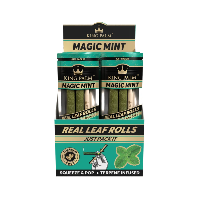 King Palm Slim Magic Mint – Palmblatt Blunts, 2er-Pack