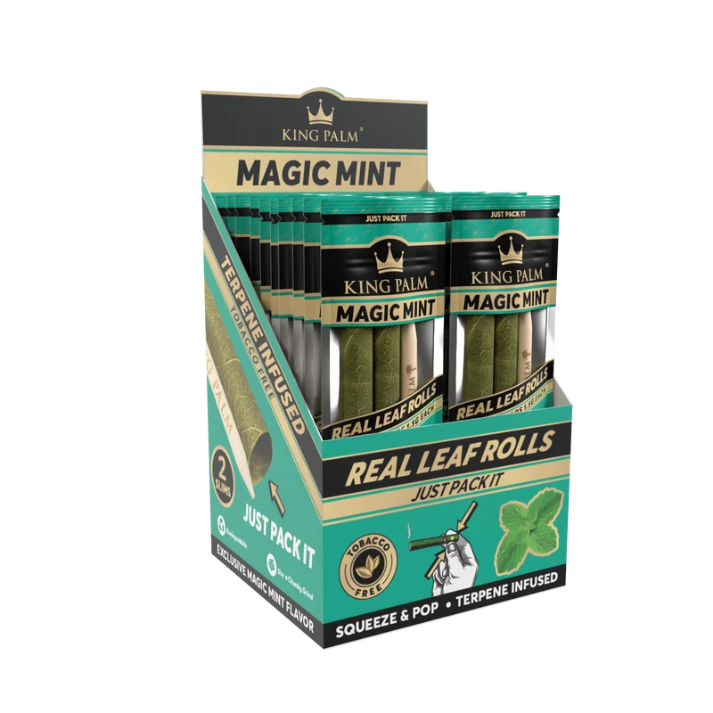 King Palm Slim Magic Mint – Palmblatt Blunts, 2er-Pack
