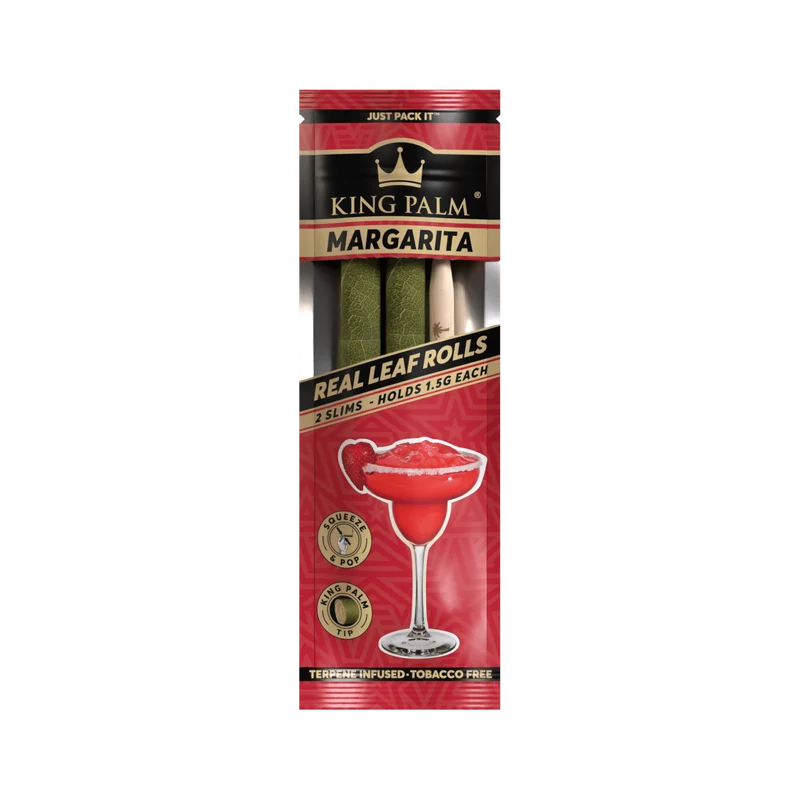 King Palm Slim Margarita – Palmblatt Blunts, 2er-Pack