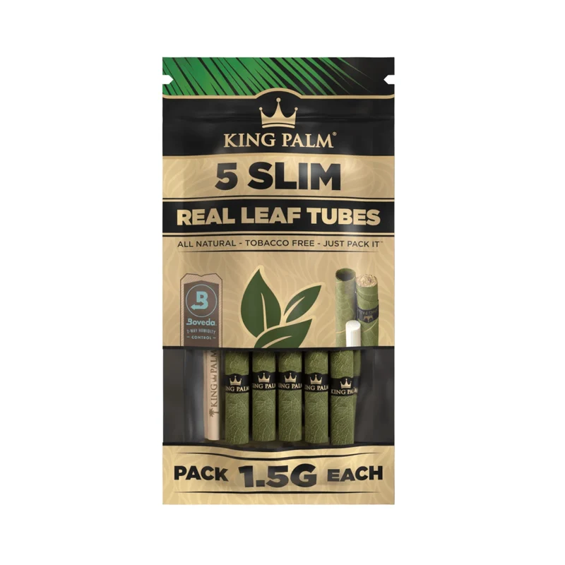 King Palm Slim Natural – Palmblatt Blunts, 5er-Pack