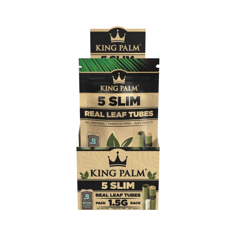 King Palm Slim Natural – Palmblatt Blunts, 5er-Pack