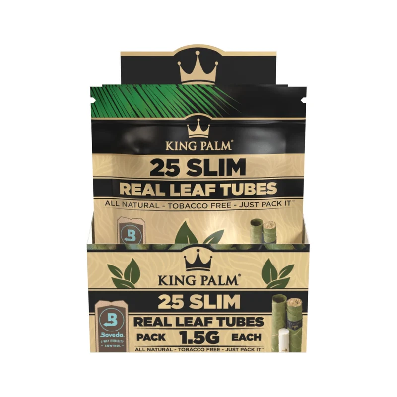 King Palm Slim Natural – Palmblatt Blunts, 25er-Pack