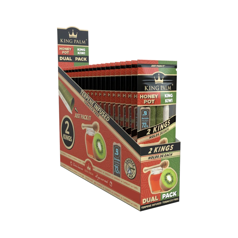King Palm King Honey Pot & King Kiwi – Palmblatt Blunts, 2er-Pack