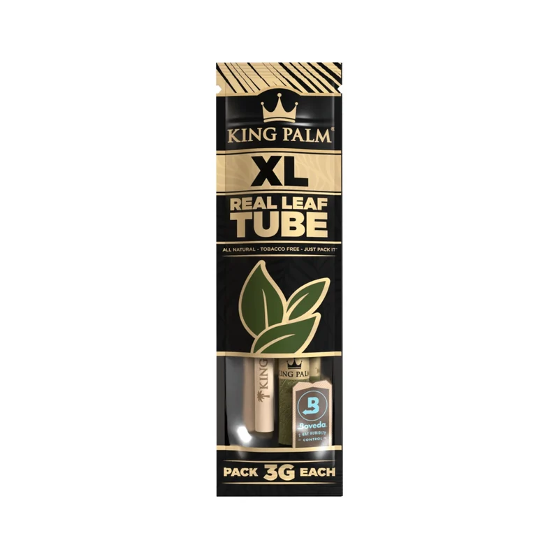 King Palm King XL Natural Tube – Palmblatt Blunt, 1 Stück