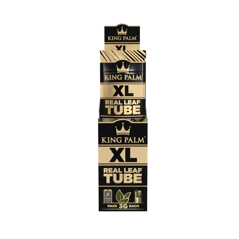 King Palm King XL Natural Tube – Palmblatt Blunt, 1 Stück