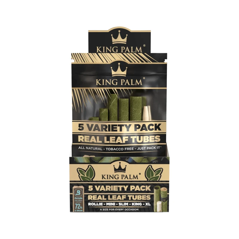 King Palm Variety Pack Natural – Palmblatt Blunts, 5er-Pack