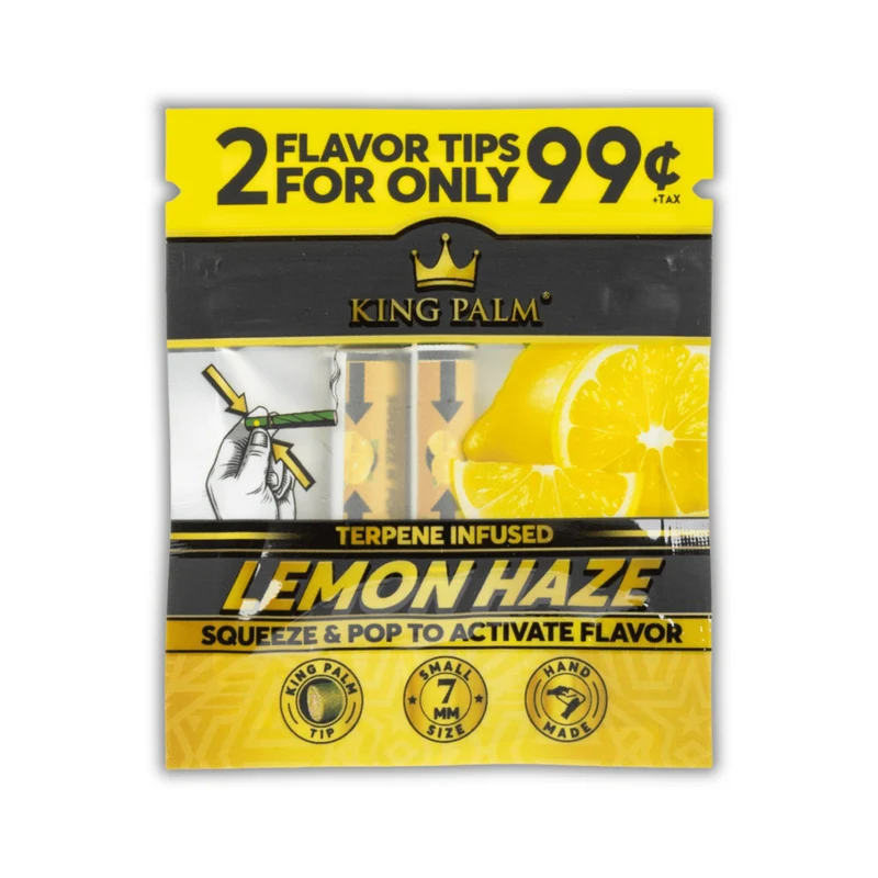 King Palm Flavor Tips Lemon Haze 7mm – 2er-Pack