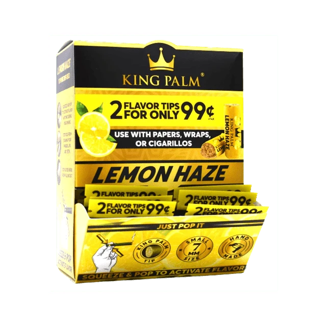 King Palm Flavor Tips Lemon Haze 7mm – 2er-Pack