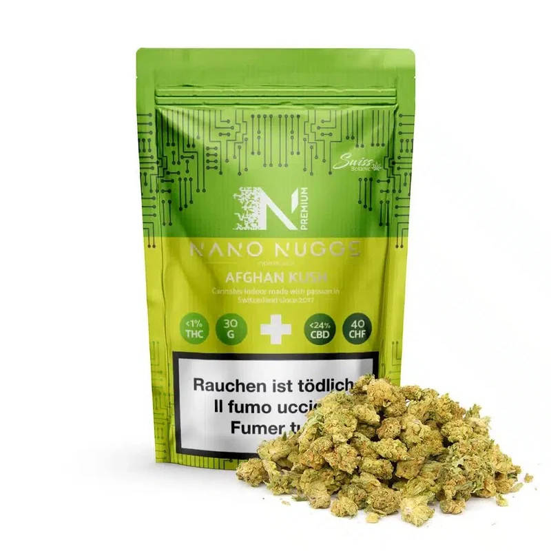 Swiss Botanic Nano Nuggs Afghan Kush – Indoor CBD Blüten 30 g