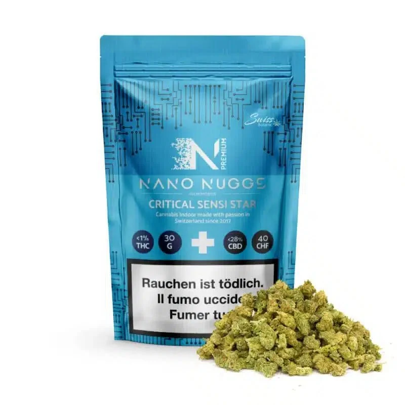 Swiss Botanic Nano Nuggs Critical Sensi Star – Indoor CBD Blüten 30 g