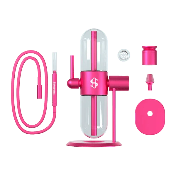Stündenglass Gravity Infuser – Pink 360° Glas-Wasserpfeife