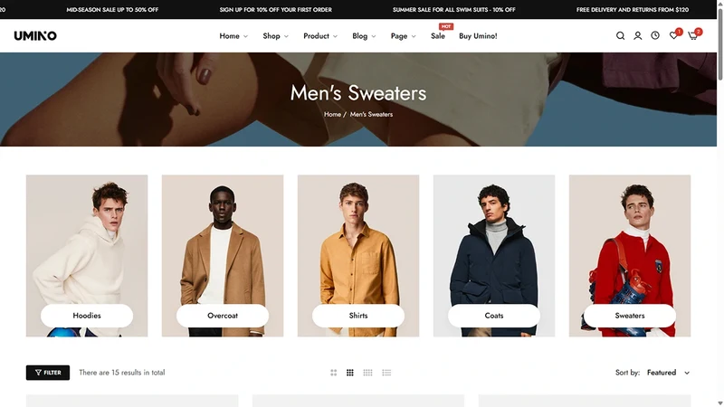 Umino Theme – Men's Luxury | Premium Fashion for Men