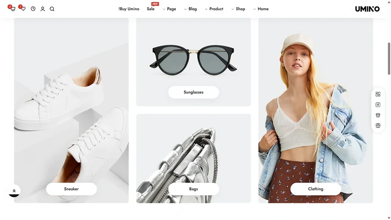 Umino Theme – RTL Demo | Fashion & Apparel (RTL Support)