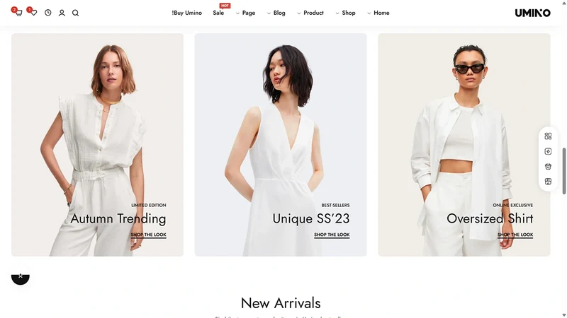 Umino Theme – RTL Demo | Fashion & Apparel (RTL Support)