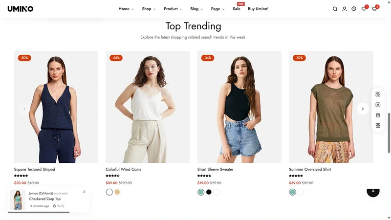 Umino Theme – Simple Modern | Contemporary Fashion