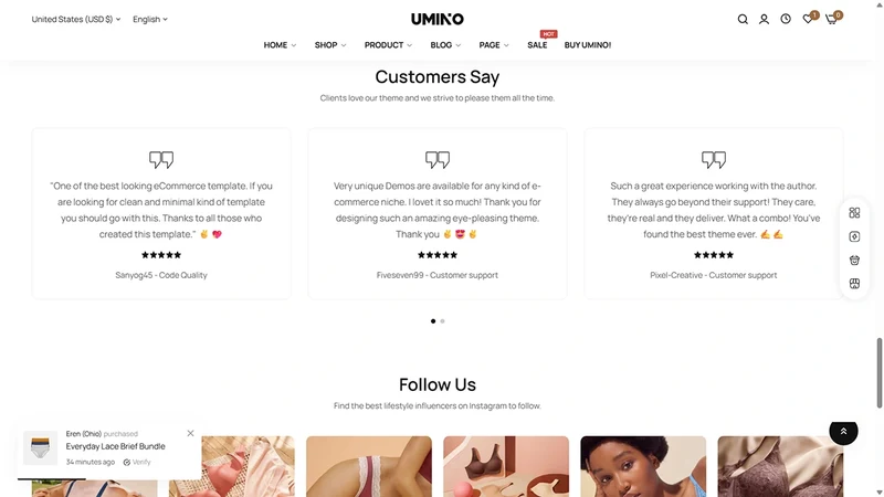 Umino Theme – Underwear | Lingerie & Innerwear