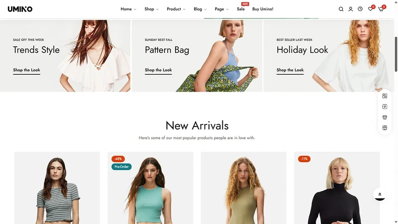 Umino Theme – Fashion Elegance & Online Store Template