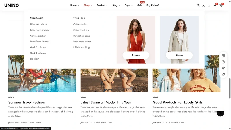 Umino Theme – Fashion Elegance & Online Store Template
