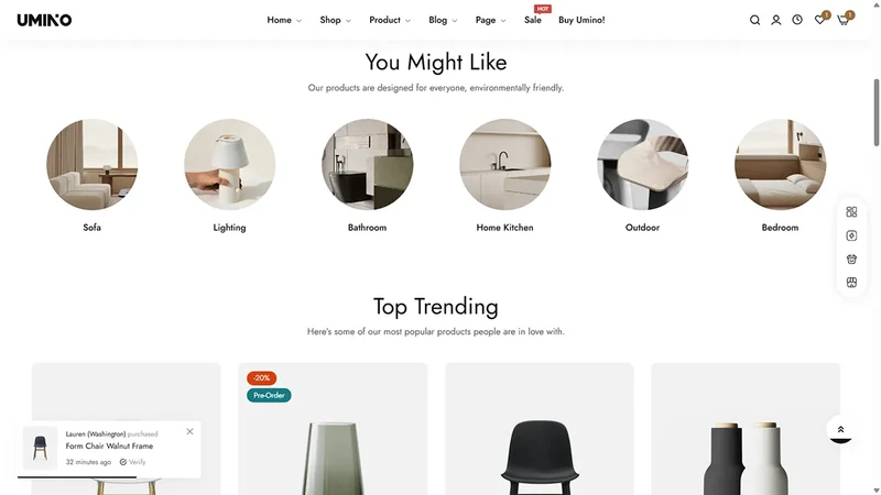 Umino Theme – Home Decor | Furniture & Interior Design