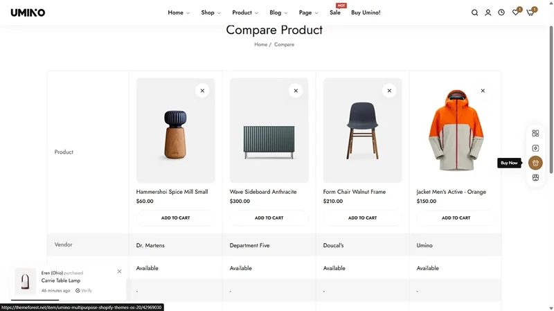 Umino Theme – Home Decor | Furniture & Interior Design