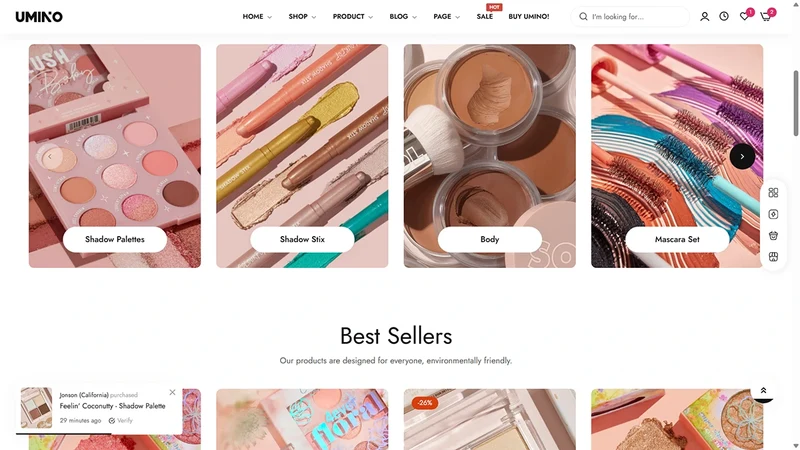 Umino Theme – Cosmetics | Beauty & Skincare