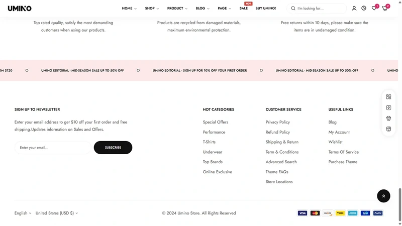 Umino Theme – Cosmetics | Beauty & Skincare