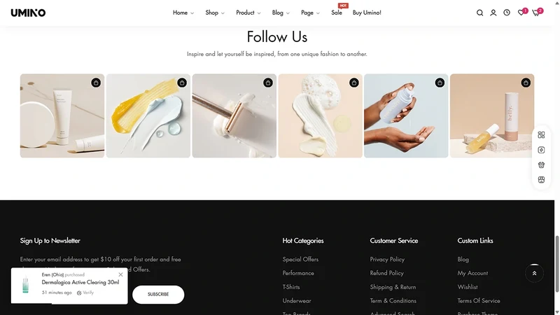 Umino Theme – Skincare | Health & Skincare Products