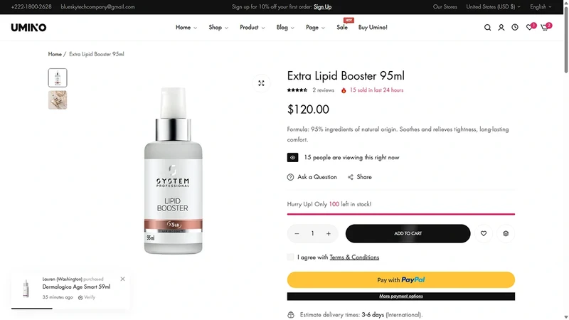 Umino Theme – Skincare | Health & Skincare Products