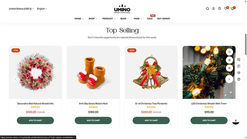 Umino Theme – Christmas | Home & Seasonal Decor