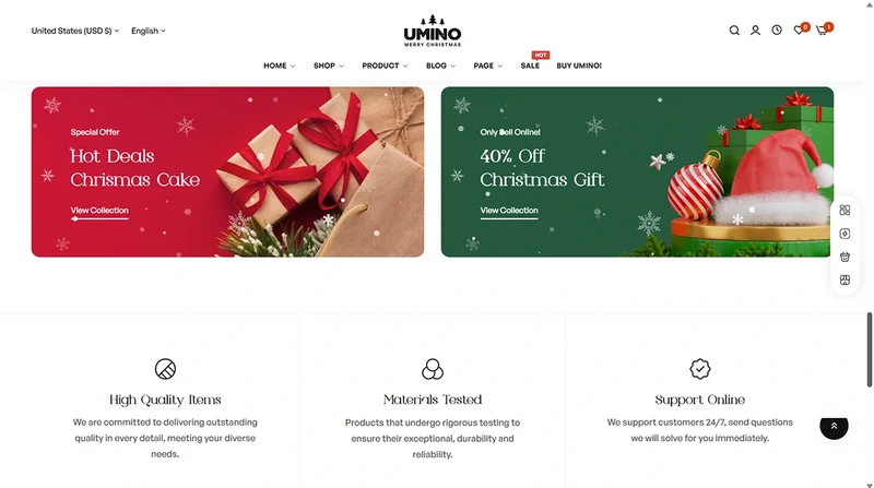 Umino Theme – Christmas | Home & Seasonal Decor
