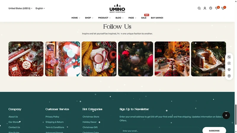 Umino Theme – Christmas | Home & Seasonal Decor