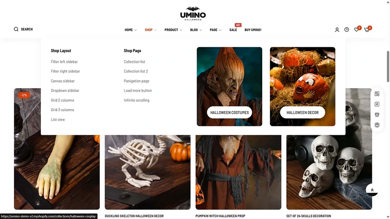 Umino Theme – Halloween | Seasonal Decor & Costumes