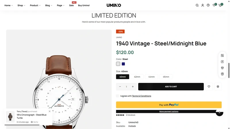 Umino Theme – Unique Watches | Watches & Accessories