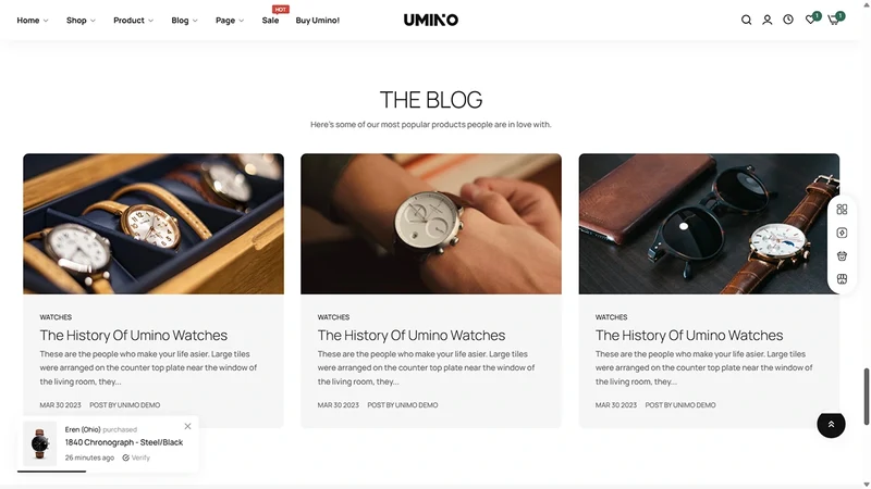 Umino Theme – Unique Watches | Watches & Accessories