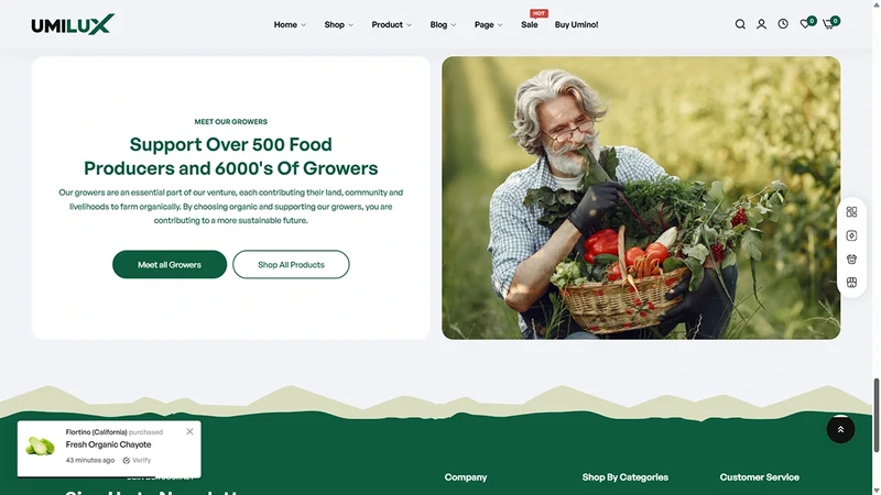 Umino Theme – Organic Foods | Organic Food & Drinks