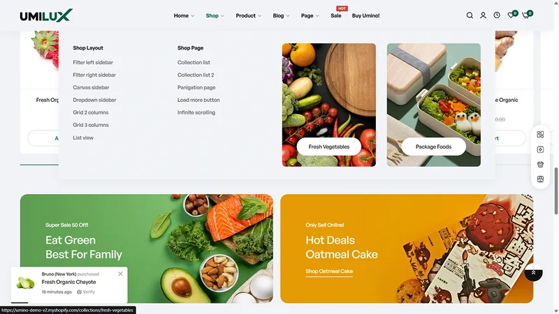 Umino Theme – Organic Foods | Organic Food & Drinks