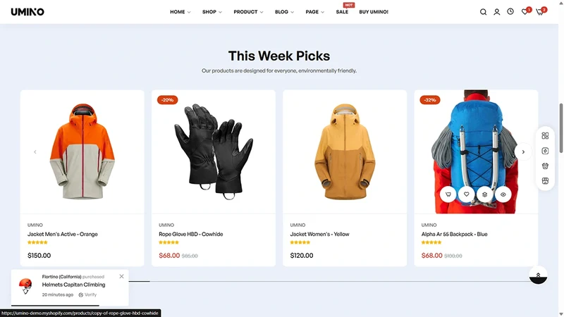 Umino Theme – Adventure Gear | Outdoor & Camping
