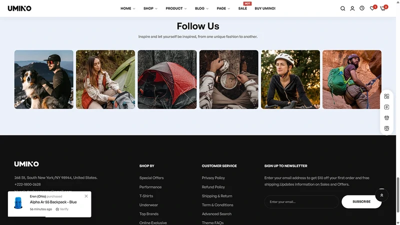 Umino Theme – Adventure Gear | Outdoor & Camping
