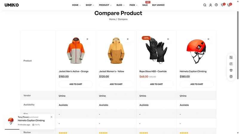 Umino Theme – Adventure Gear | Outdoor & Camping