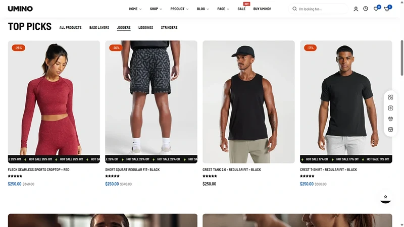 Umino Theme – Gym Fitness | Sports & Activewear