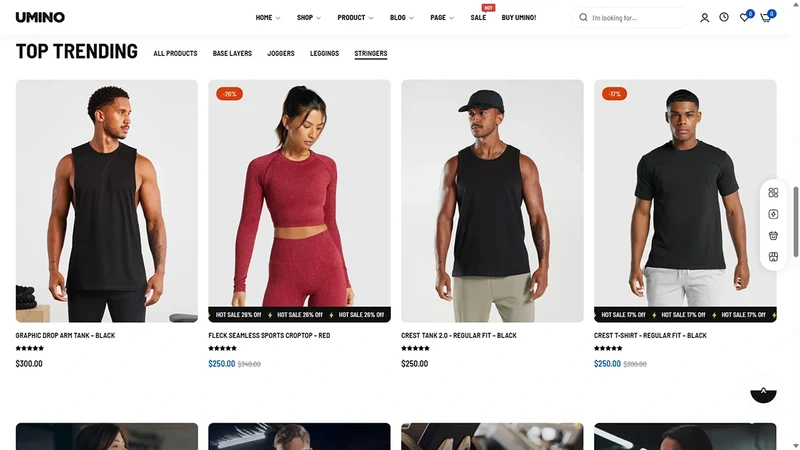 Umino Theme – Gym Fitness | Sports & Activewear