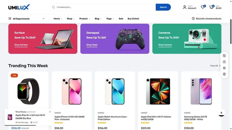 Umino Theme – Mega Store | Multi-category Supermarket