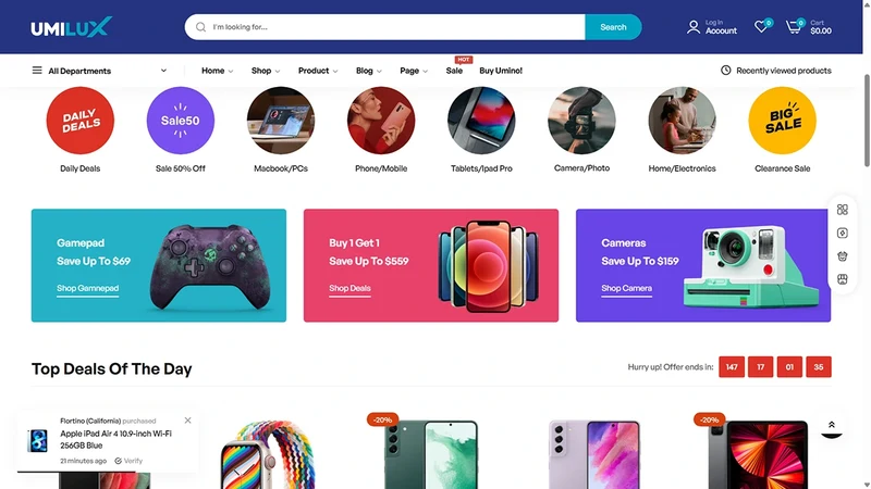 Umino Theme – Smart Digital | Shopify Theme for Tech & Electronics